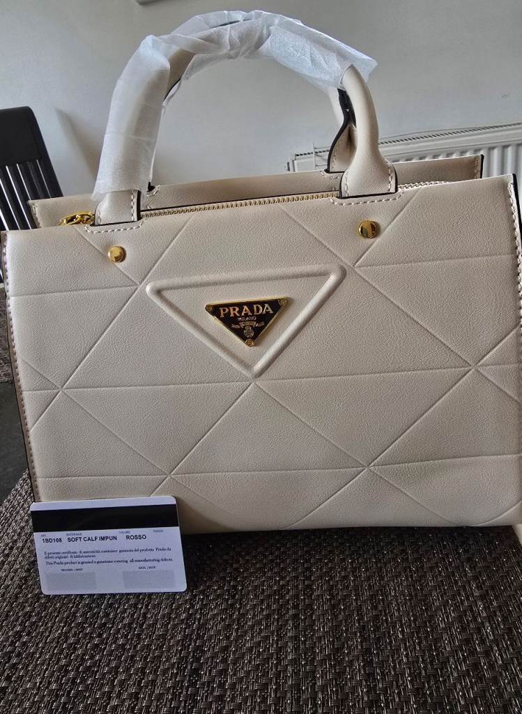 Prada small symbole leather handbag 