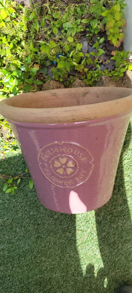 4 large garden farm house pots 