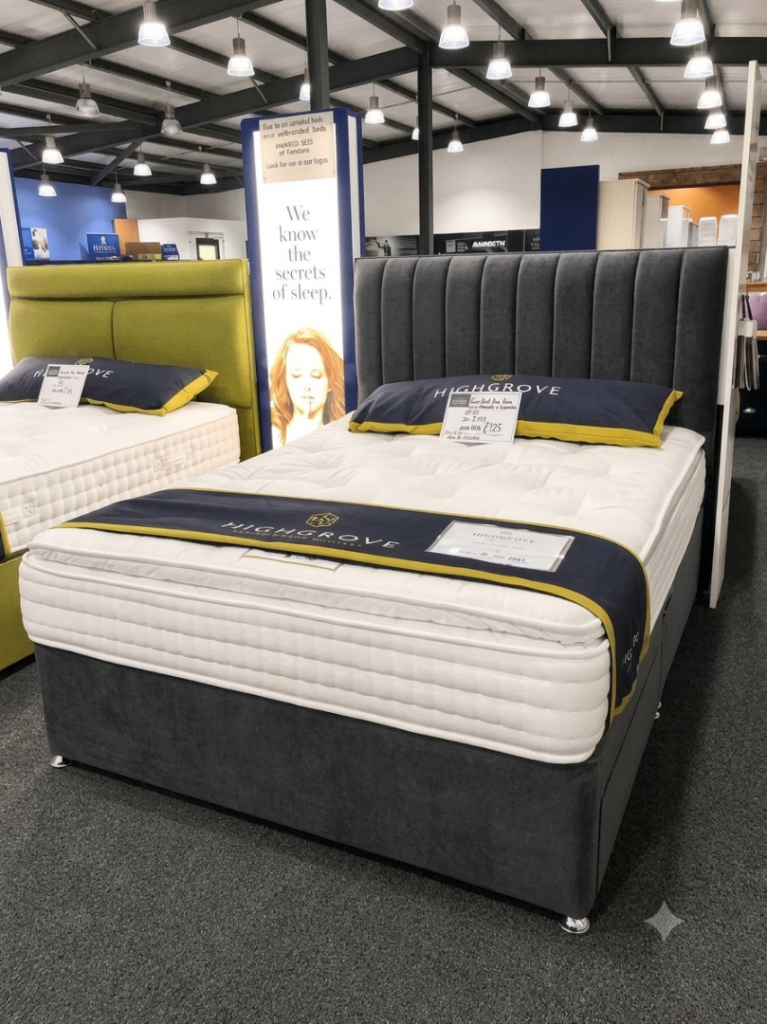 💥 Mega Deal - DIVAN Single , Small Double , King Size Bed With Mattress & Storage Drawer NEW COD