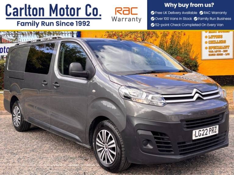 2022 Citroen Dispatch 1200 2.0 BlueHDi 145 Crew Van Enterprise Pro PANEL VAN DIESEL Manual