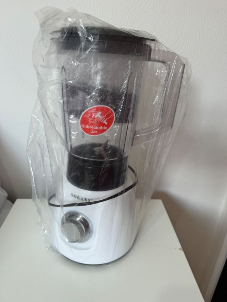 SOKANY Food Blender & Grinder – Brand New, White