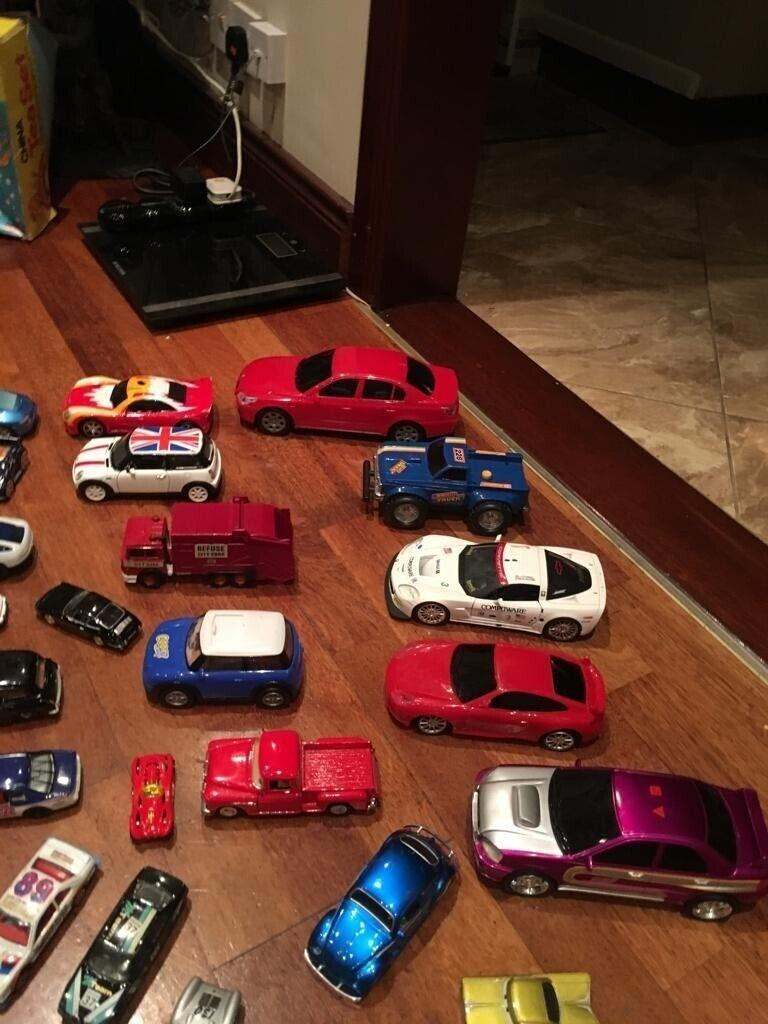Variety of car collection 47 piece, one purple big car battery operated