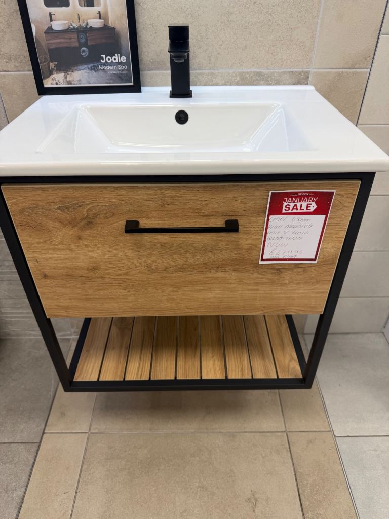 Croft 650mm wall mounted vanity NOW £279.95✅