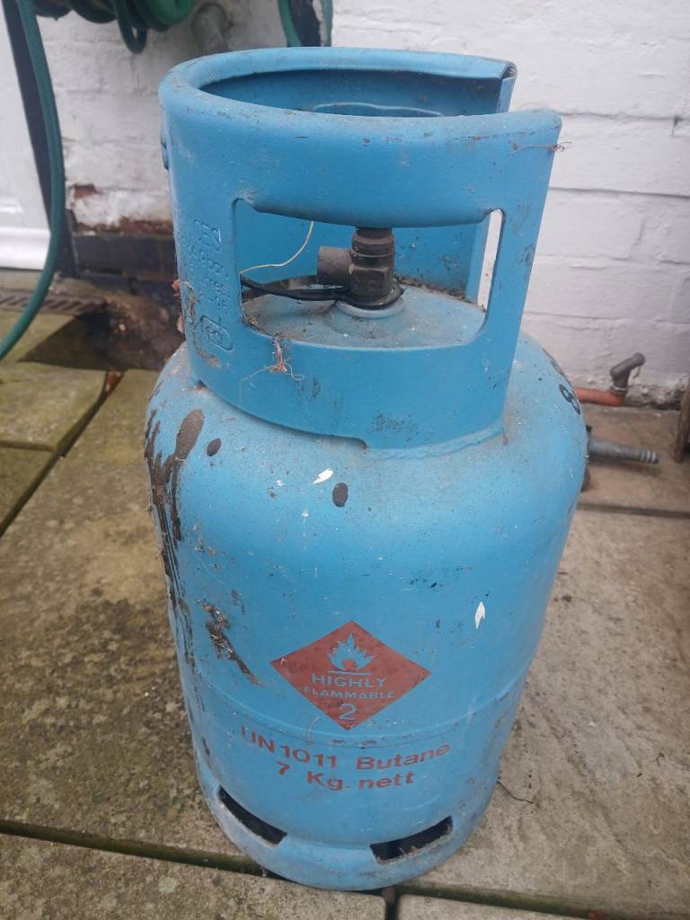 Blue Butane Gas Canister 7KG, empty