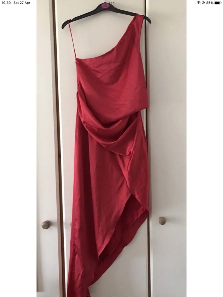 Stunning ASOS pink cocktail dress glamorous occasion party event wedding prom races