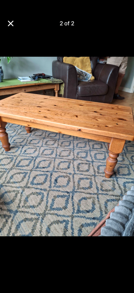 Solid Pine Coffee Table 