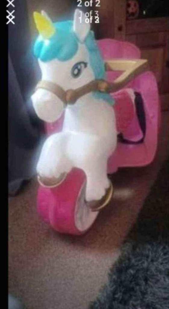 Evo Electronic Enchanted Carriage Ride On Unicorn – Pink, Good Condition
