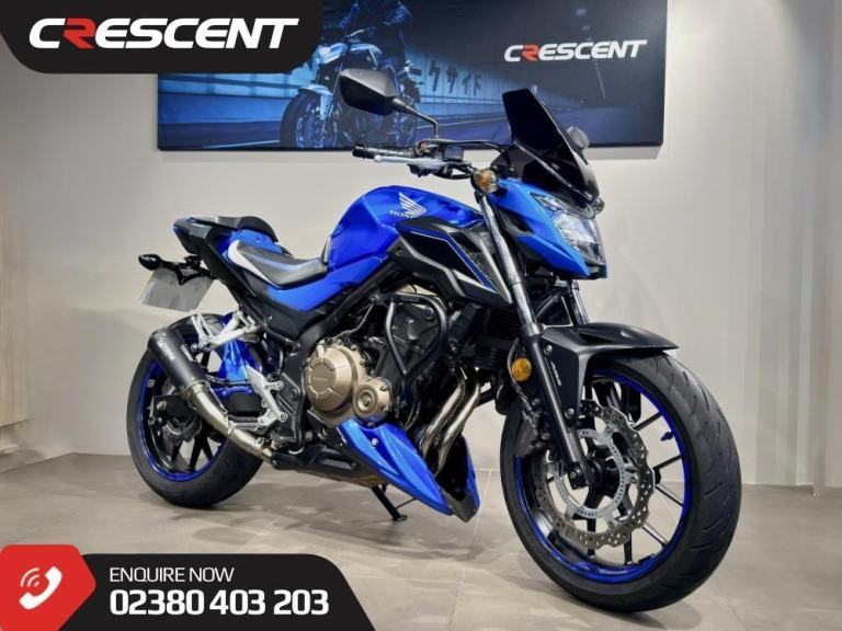 HONDA CB500F - 2018 - LOW MILES - FULL SCORPION EXHAUST - SCREEN - HUGGER - 