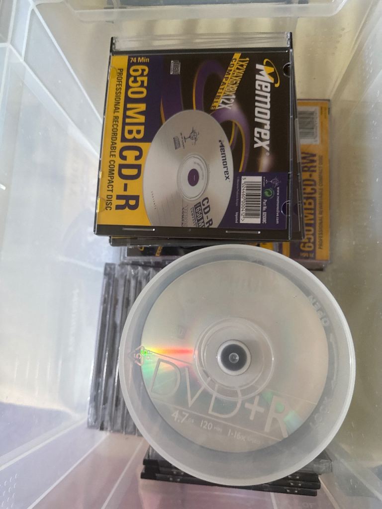 Recordable CDs and DVDs