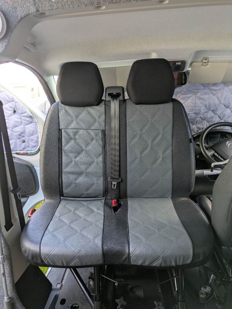 Seat Covers for Double Passenger & Driver for Citroen Relay / Fiat Ducato / Peugeot Boxer