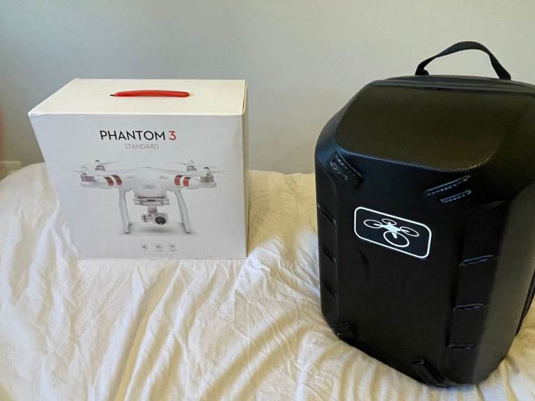 DJI Phantom 3 Standard Drone - Full Kit w/ Hardshell Backpack