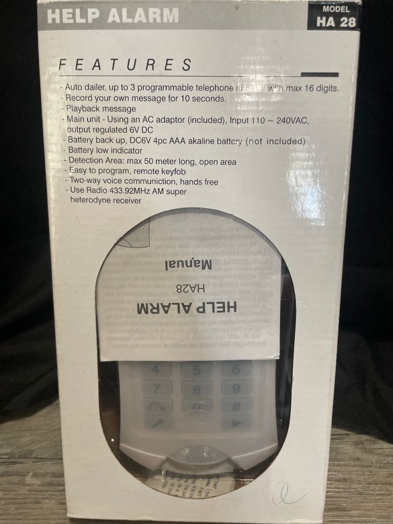 Help Alarm HA 28 – New in Box