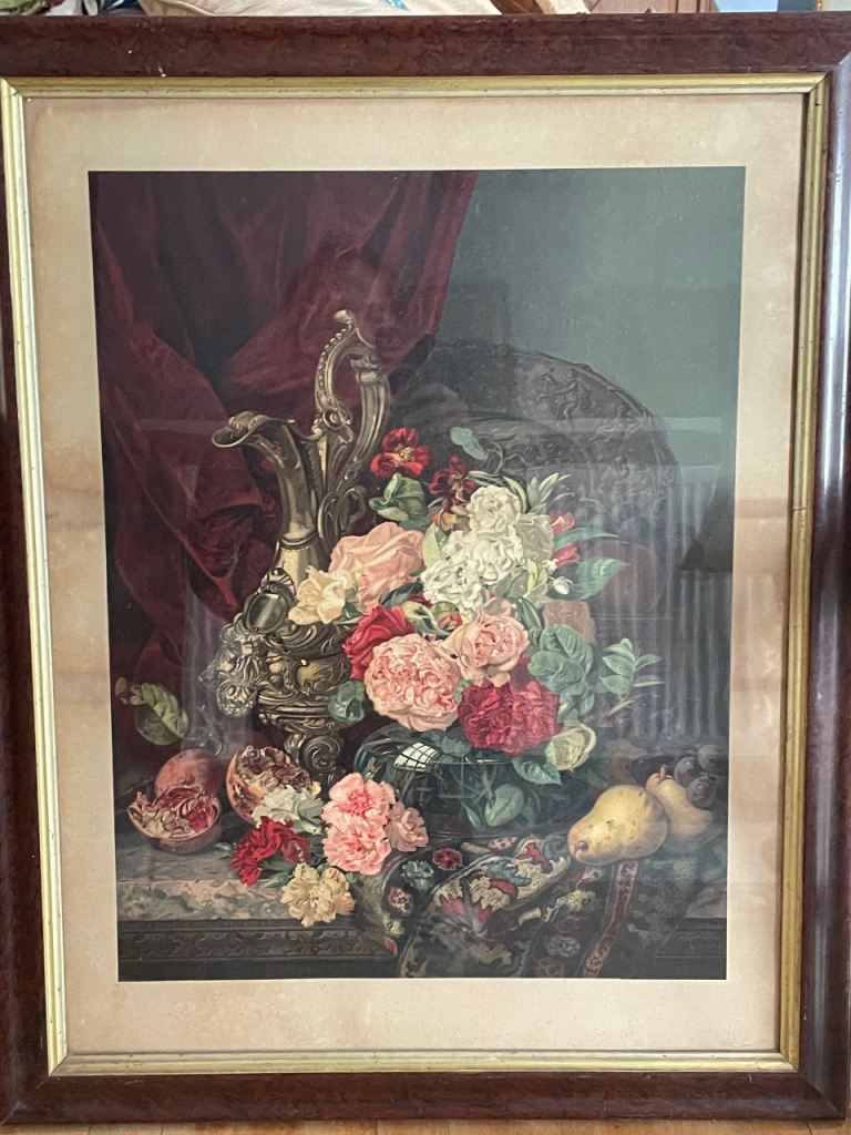 Pear Soap print Vic/Edwardian in original frame 