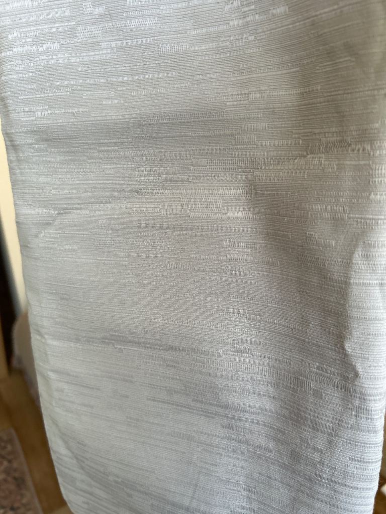 2 x Grey long curtains blackout lining 160 x 227 cm each New