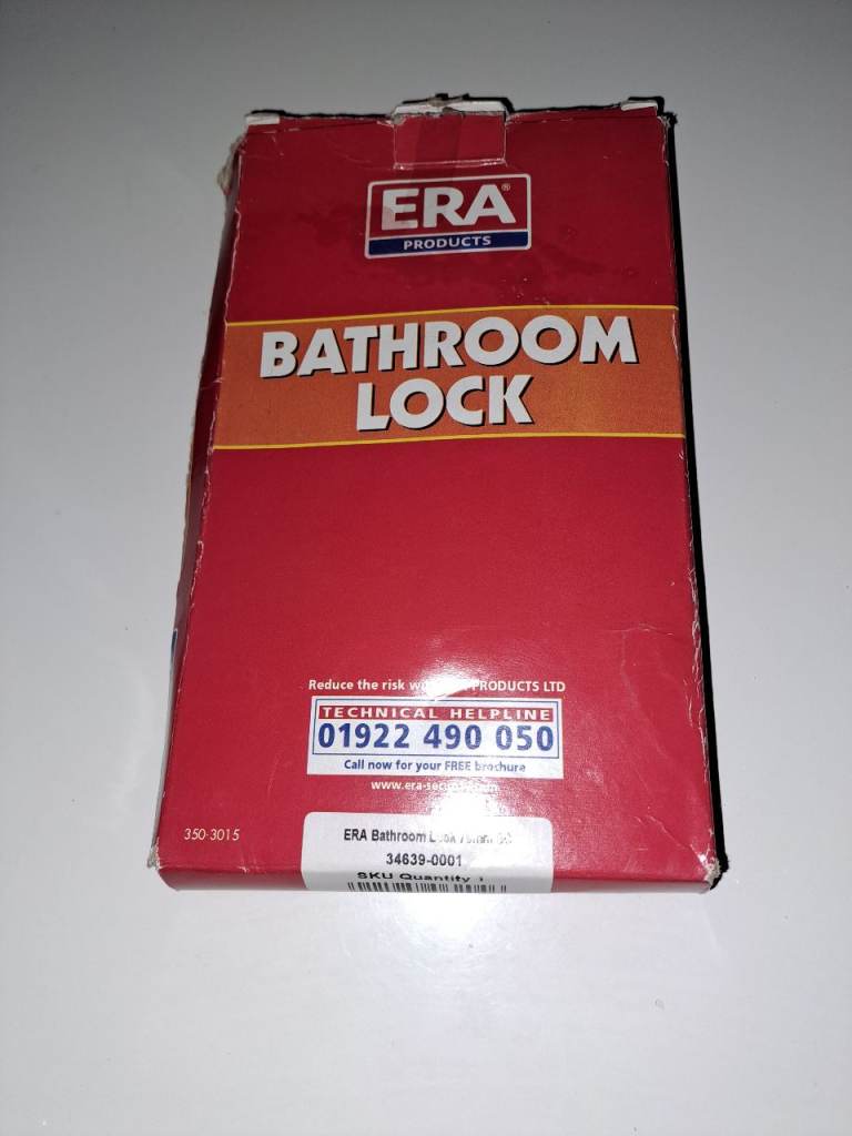 ERA Bathroom Lock 76mm SC