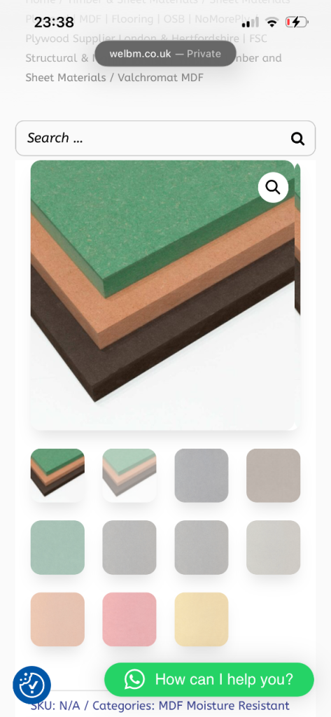 coloured mdf massive colour range