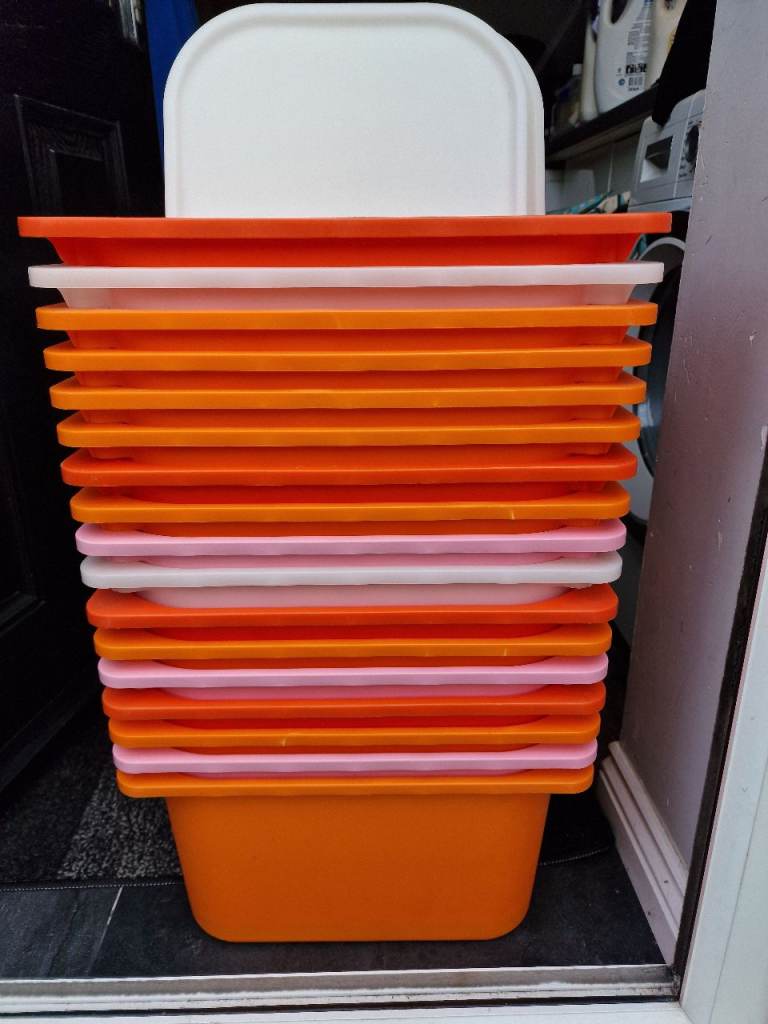 Ikea Trofast Storage Boxes With Lids £2 each
