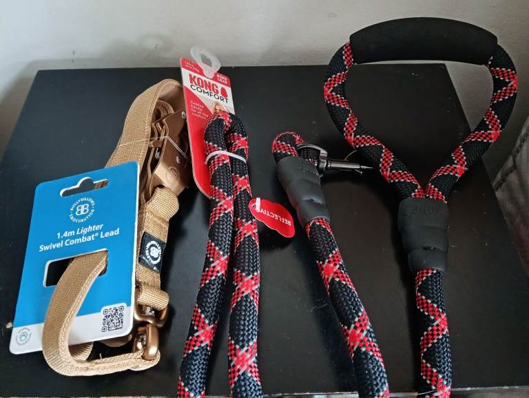 BRAND NEW dog lead bundle - bully billows & Kong (both with tags)