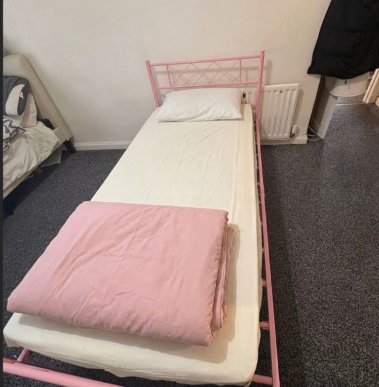 Metal single beds x2 