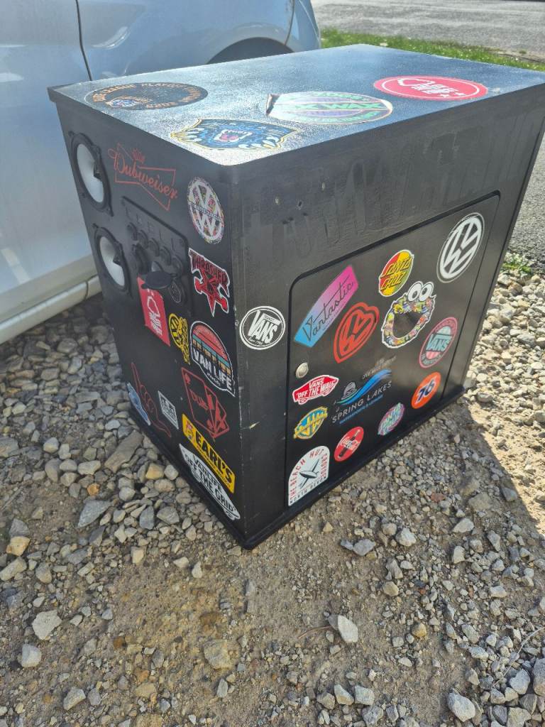 Camper van pod storage battery box