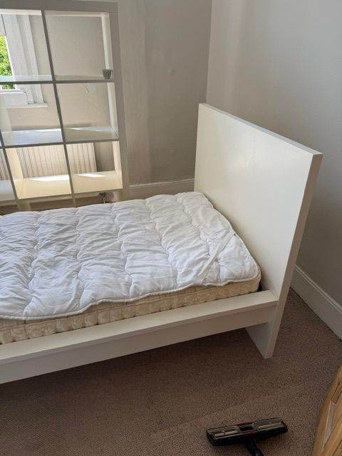 Ikea Single bed, mattress and mattress protector