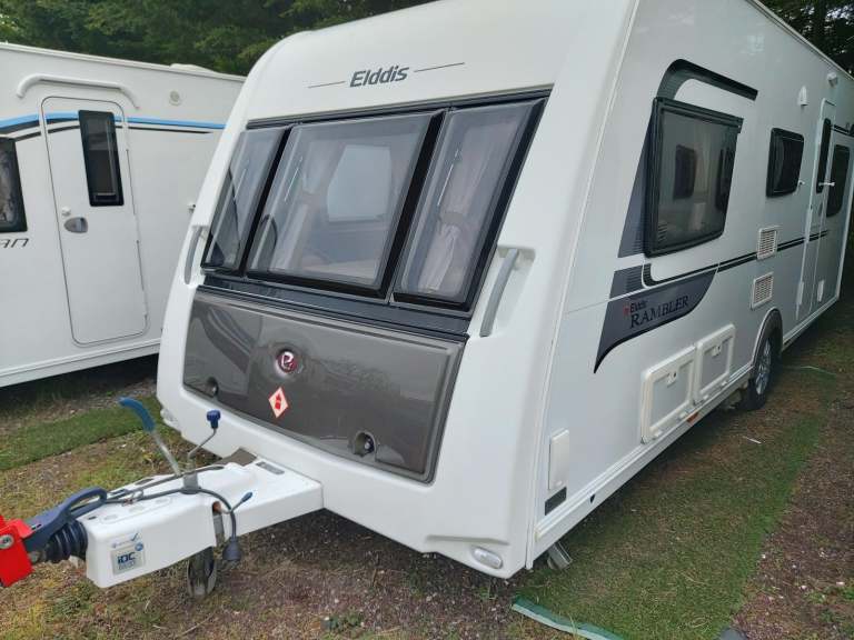 2014 Elddis Rambler 18 5 Berth Side W/Room Caravan, Motor Mover, Solar