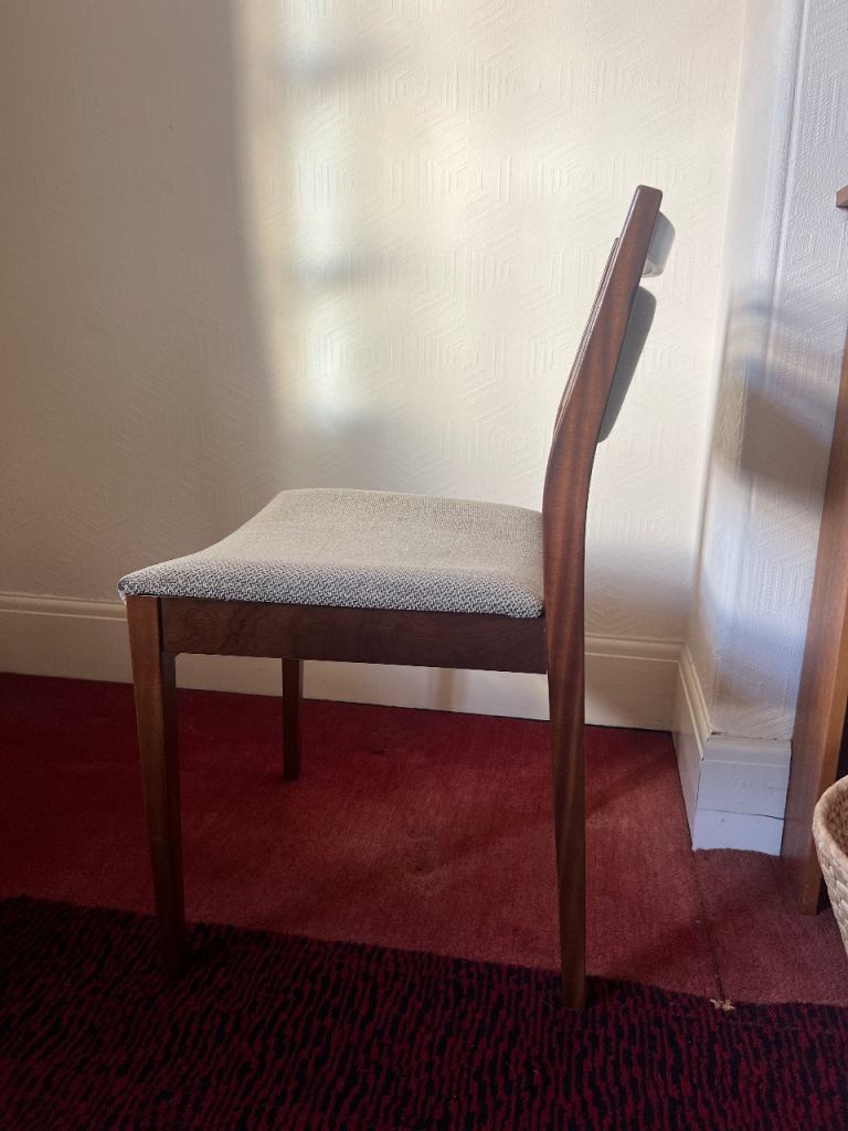 2 G-Plan mid century Upright/Dining room chairs in good condition.