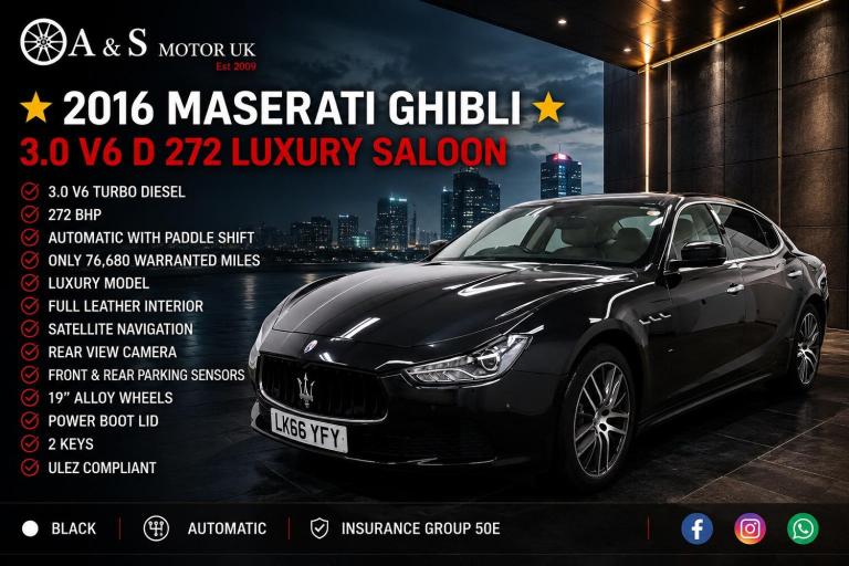 MASERATI GHIBLI 3.0 D V6 2016