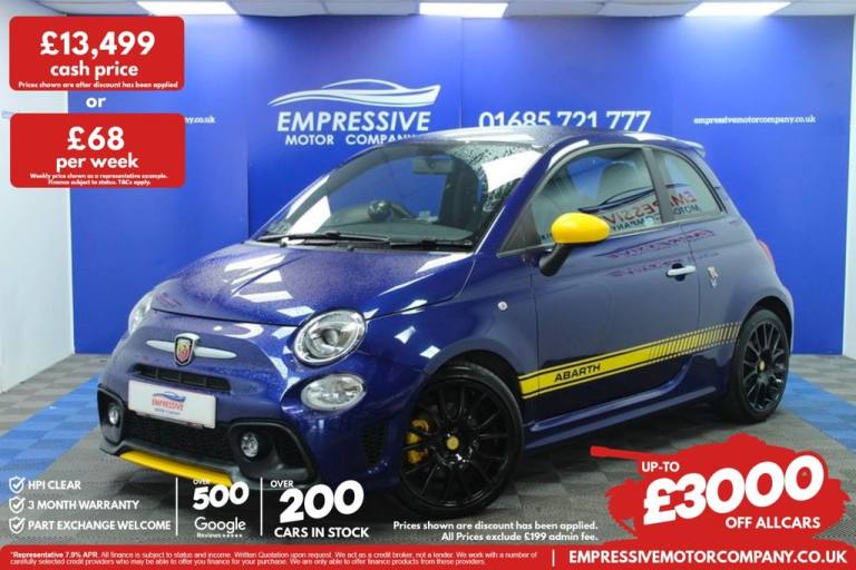 2021 21 ABARTH 595 1.4 T-JET PISTA 70TH HATCHBACK 3DR PETROL MANUAL EURO 6 (165 