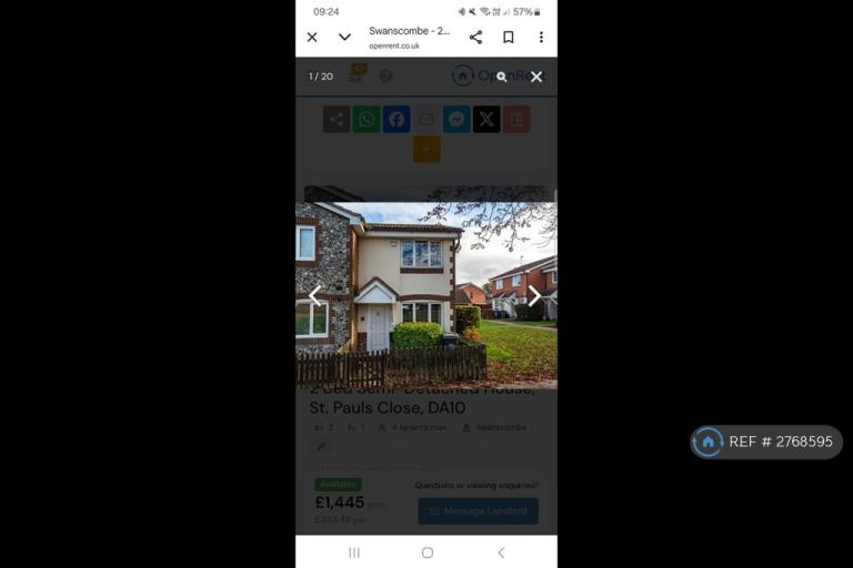 2 bedroom house in St. Pauls Close, Swanscombe, DA10 (2 bed) (#2768595)