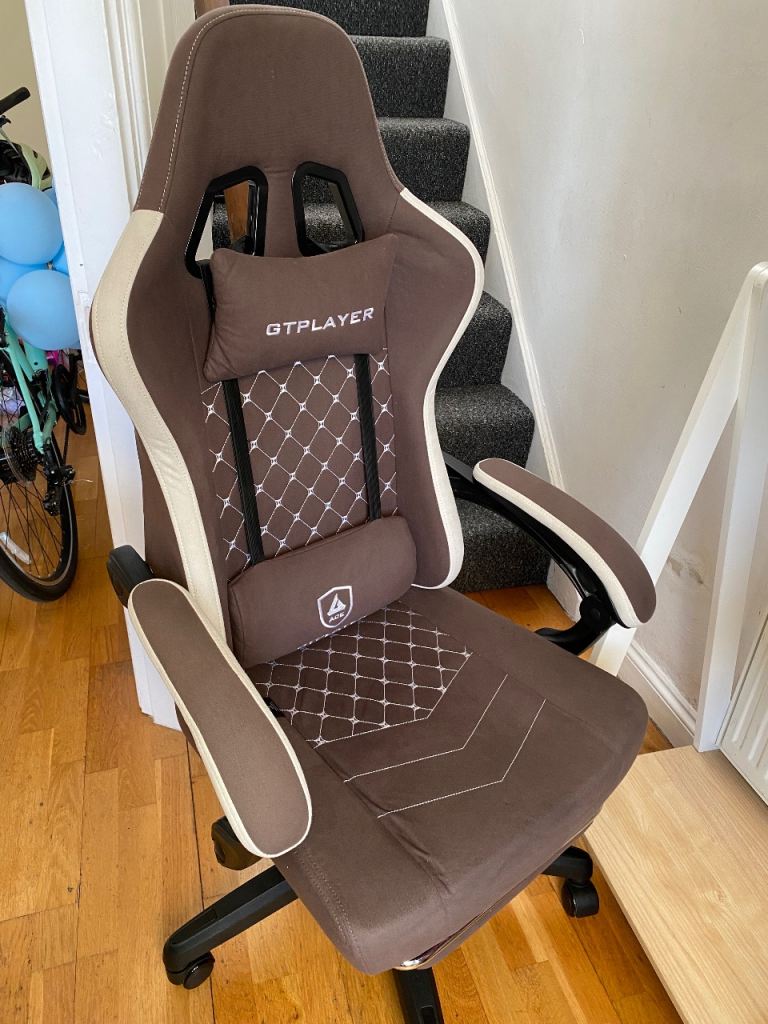 GTPLAYER Gaming/Office Chair – Brown, Good Condition