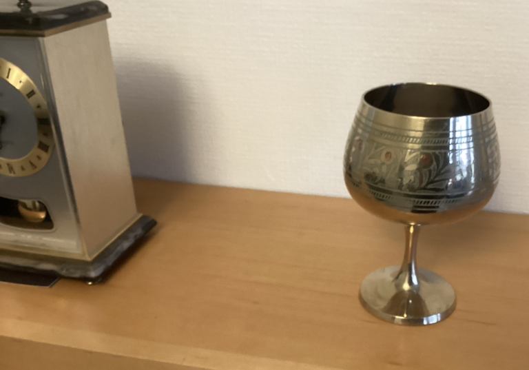 Vintage Brass Indian Goblet