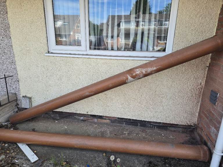 2 x Marley underground pipes 