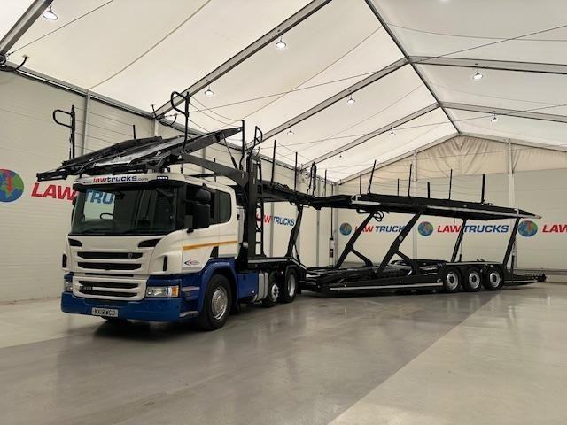 Scania P410 6x2 11 Car Transporter Drawbar