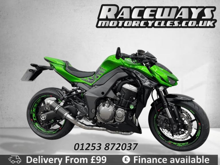 KAWASAKI Z1000 2016 66 REG 8,209 MILES GREEN USED MOTORCYCLE 1043CC