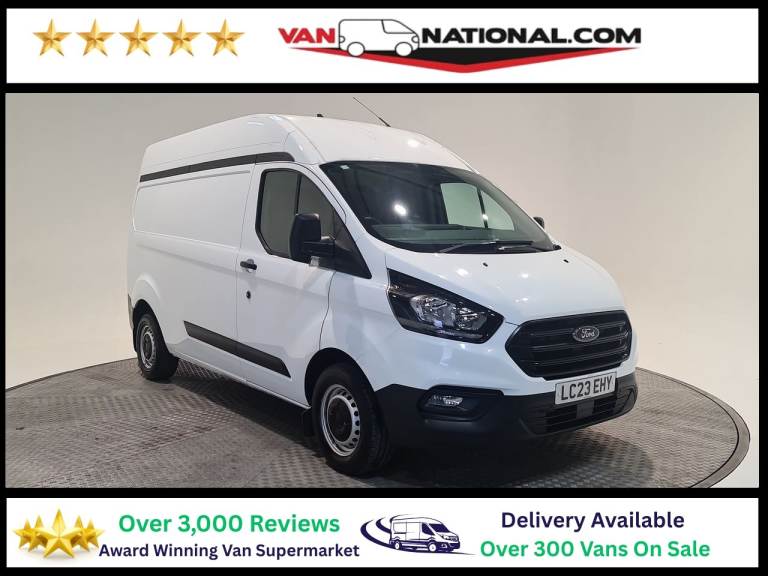 2023 Ford Transit Custom 2.0 300 ECOBLUE LEADER L2 H2 130 BHP LWB High Roof Panel Van Diesel Manual
