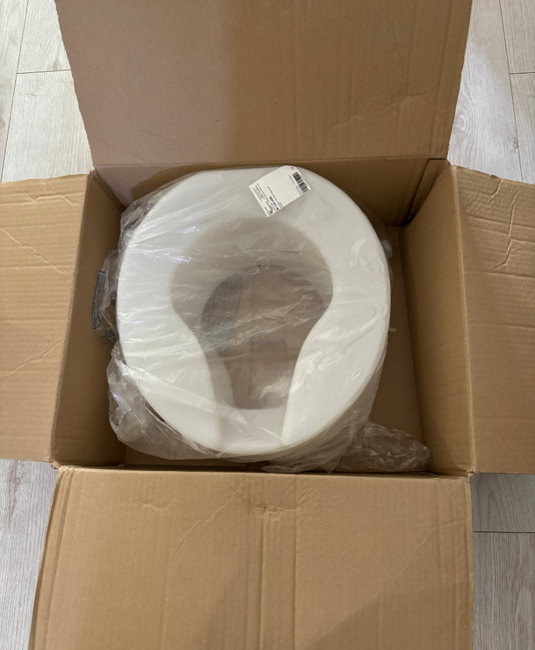 New-Raised toilet seat-150mm (6inch)-bargsin 