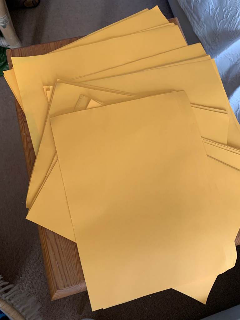 1000 SHEETS OF YELLOW A4 COPIER AND PRINTING PAPER 65 GSM - REDUCED TO £20 UNTIL 25 MAY -