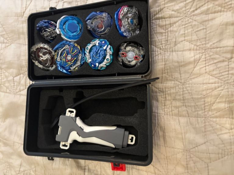 Beyblade Burst Set with Launcher and Case – 8 