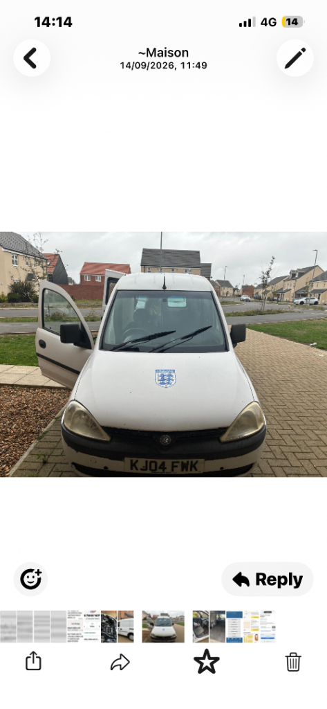 Vauxhall combo 2004 