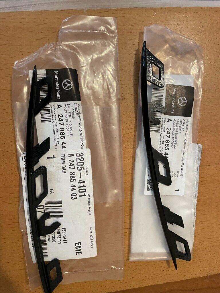 MB GLB X247 Front Bumper Left Grille Upper Trim Bar A2478854403 NEW GENUINE