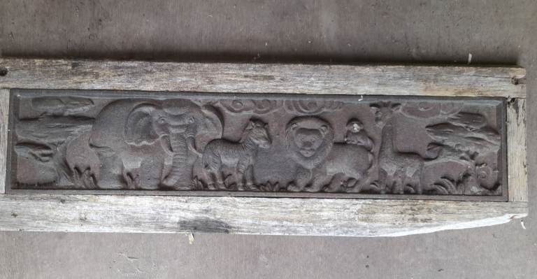 Cast Iron Childs Animal bench back - no legs