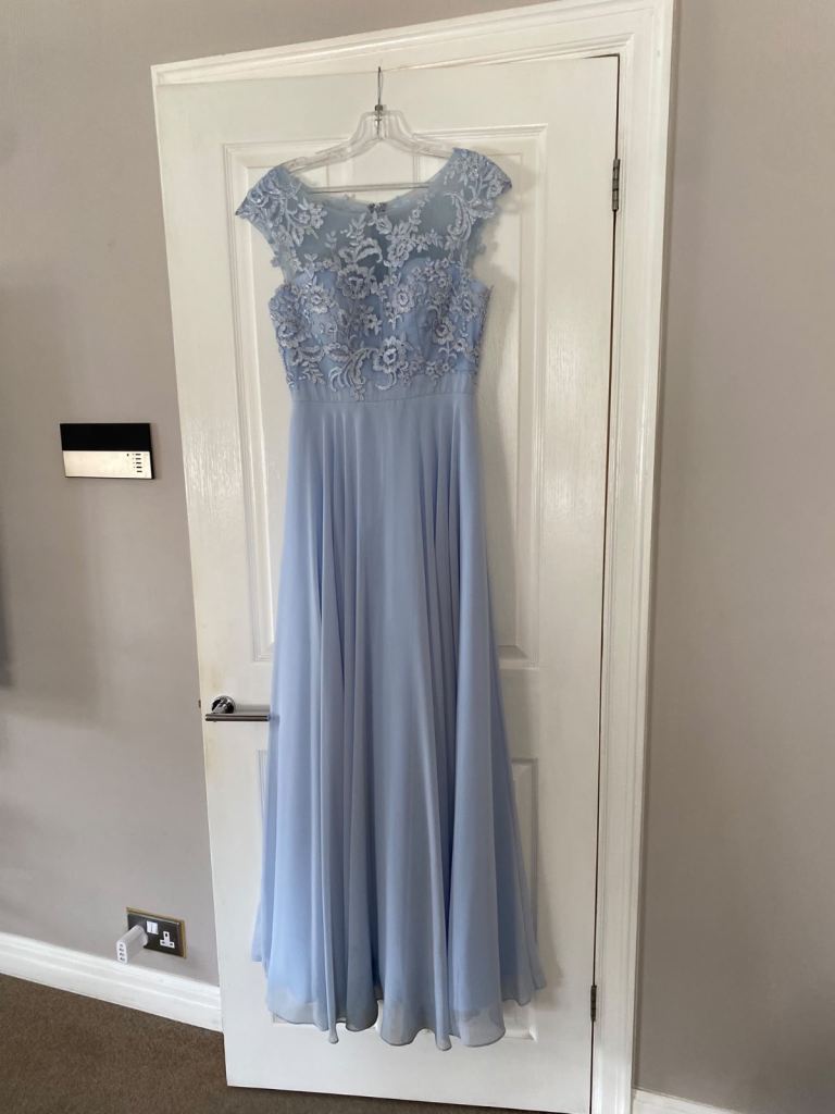Light sky blue prom/occasion dress