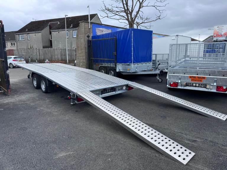 Brand new 5m x 2,1m twin axle jupiter car transporter trailer 3000KG