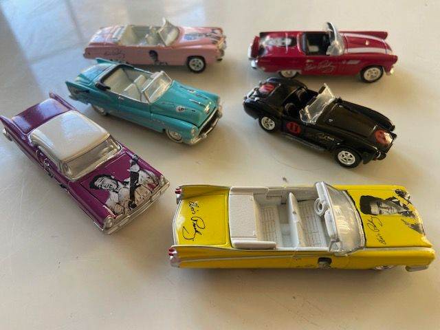 VERY RARE: Elvis Johnny Lightning Mini Model Toy Cars FULL SET OF 6 *EX*