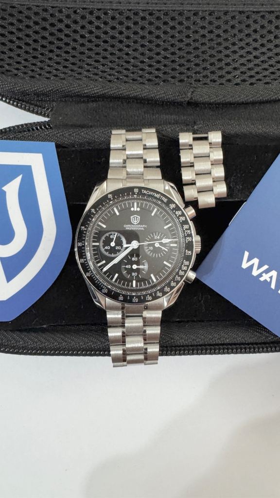 Watchdives WD1860 ‘Speedy’ chronograph; full set