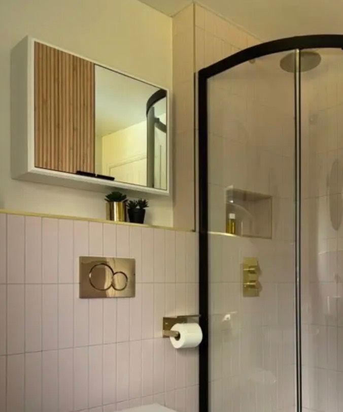 Beautiful, Nearly Brand New, John Lewis Ridge Mirrored Cabinet