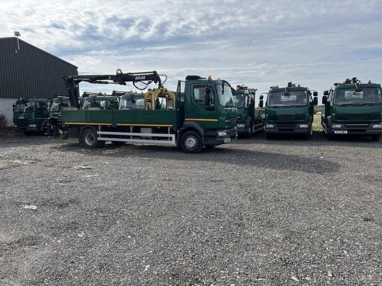 2013 DAF Trucks LF 55.220 6.7l Dropside With Atlas 92.2 Remote Crane 15 Ton