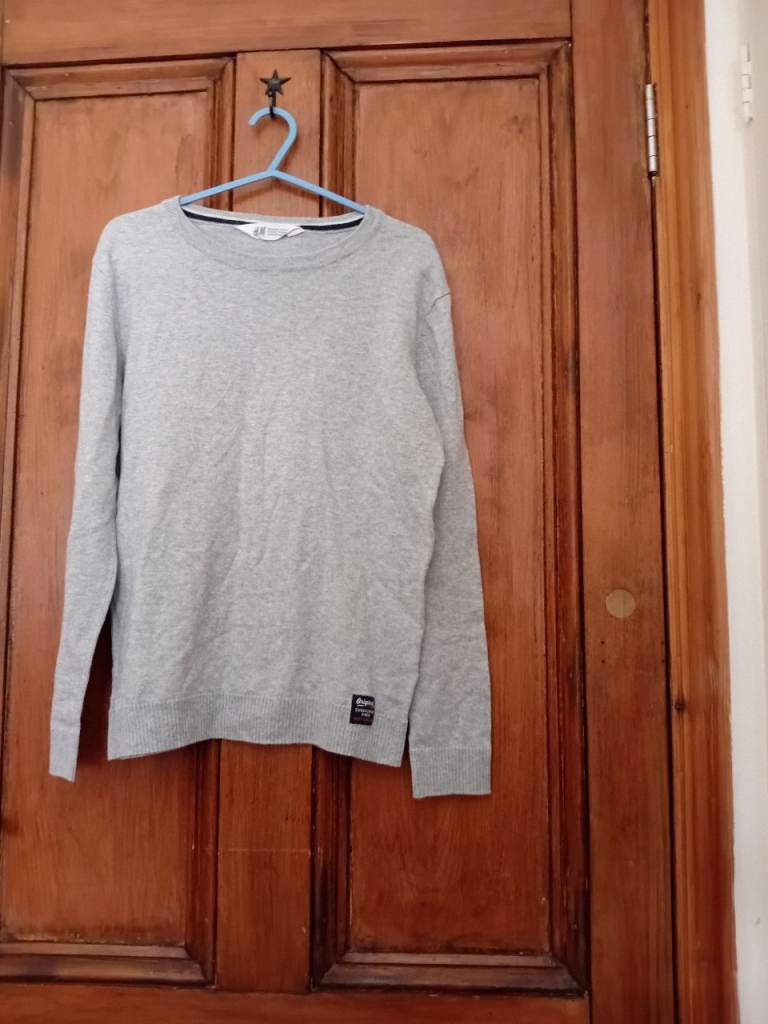 H&M Boys Grey Long Sleeve Jumper Age 11-12