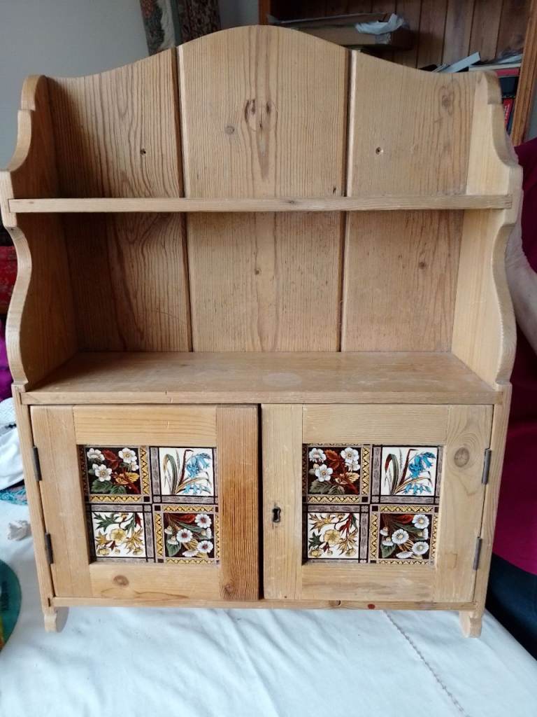 Decorative Pine Wall Cupboard 